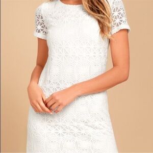 White Lace Lulus Dress
